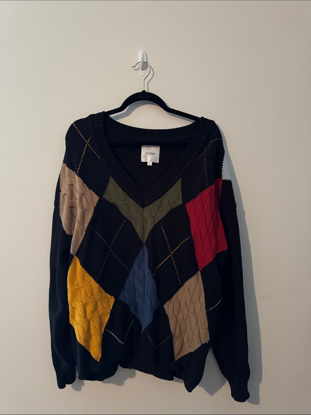 Found Argyle Sweater